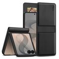 Samsung Galaxy Z Flip8 Tech-Protect Lommeboketui med magnet og stativ - Svart