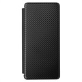 Samsung Galaxy Z Fold3 5G Flip-deksel - Karbonfiber - Svart