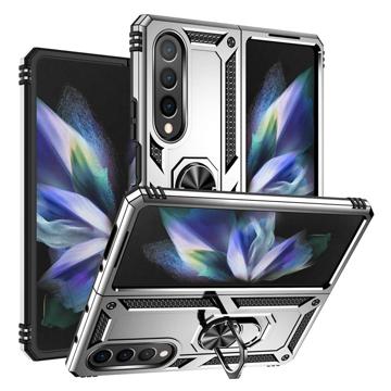 Samsung Galaxy Z Fold4 Hybrid-deksel med Metall Stativ