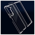 Samsung Galaxy Z Fold5 Shockproof Hybrid-deksel - Gjennomsiktig