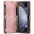 Samsung Galaxy Z Fold6 Caseme 008 2-i-1 Multifunksjonell Lommebok-deksel - Rosa