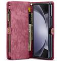 Samsung Galaxy Z Fold6 Caseme 008 2-i-1 Multifunksjonell Lommebok-deksel - Rød