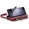 Samsung Galaxy Z Fold6 Caseme 008 2-i-1 Multifunksjonell Lommebok-deksel - Rød