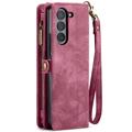 Samsung Galaxy Z Fold6 Caseme 008 2-i-1 Multifunksjonell Lommebok-deksel - Rød