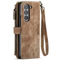 Samsung Galaxy Z Fold6 Caseme C30 Multifunksjonell Lommebok-deksel - Brun