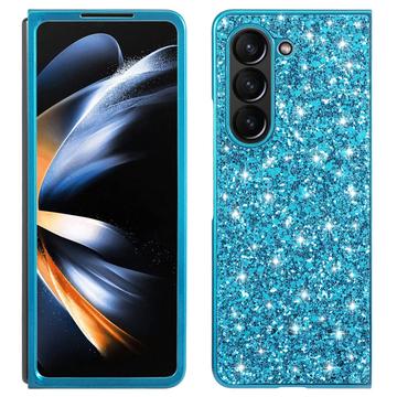 Samsung Galaxy Z Fold6 Glitter Series Hybrid-deksel - Blå