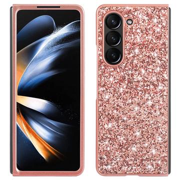 Samsung Galaxy Z Fold6 Glitter Series Hybrid-deksel - Roségull