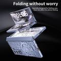 Samsung Galaxy Z Fold6 Mechanical Legend Galvanisert plast-deksel - Blå