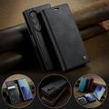 Samsung Galaxy Z Fold7 Caseme 033 Lommebok-etui med kalvestruktur og RFID-blokkering - Svart