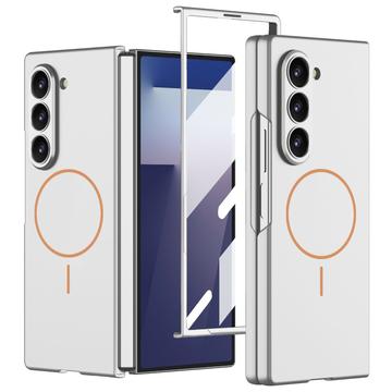 Samsung Galaxy Z Fold7 GKK magnetisk slankt-deksel med beskyttelsesglass - Sølv
