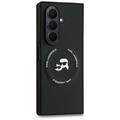 Samsung Galaxy Z Fold7 Karl Lagerfeld Karl and Choupette Heads Magnetisk-deksel - Svart