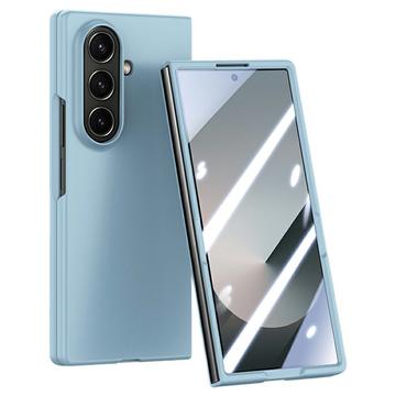 Samsung Galaxy Z Fold7 Plast-deksel med Ytre Beskyttelsesglass - Baby Blå