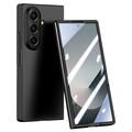 Samsung Galaxy Z Fold7 Plast-deksel med Ytre Beskyttelsesglass - svart