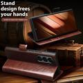 Samsung Galaxy Z Fold7 Qialino Classic Lommebok-deksel I Lær - Mørkebrun