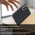 Samsung Galaxy Z Fold8 Benks ArmorGrid 3D-vevd magnetisk deksel i aramidfiber – svart