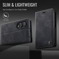 Samsung Galaxy Z Fold8 Caseme 033 Lommebok-etui med kalvestruktur og RFID-blokkering - Svart