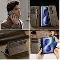 Samsung Galaxy Z Fold8 Caseme 033 Lommebok-etui med kalvestruktur og RFID-blokkering