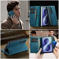 Samsung Galaxy Z Fold8 Caseme 033 Lommebok-etui med kalvestruktur og RFID-blokkering - Grønn