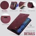 Samsung Galaxy Z Fold8 Caseme 033 Lommebok-etui med kalvestruktur og RFID-blokkering - rød