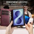 Samsung Galaxy Z Fold8 Caseme 033 Lommebok-etui med kalvestruktur og RFID-blokkering - rød