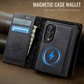 Samsung Galaxy Z Fold8 Caseme C49 2-i-1 avtakbar lommebokveske - MagSafe-kompatibel, RFID - Svart