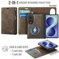 Samsung Galaxy Z Fold8 Caseme C49 2-i-1 avtakbar lommebokveske - MagSafe-kompatibel, RFID - Kaffe