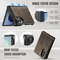 Samsung Galaxy Z Fold8 Caseme C49 2-i-1 avtakbar lommebokveske - MagSafe-kompatibel, RFID - Kaffe