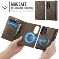 Samsung Galaxy Z Fold8 Caseme C49 2-i-1 avtakbar lommebokveske - MagSafe-kompatibel, RFID - Kaffe