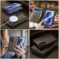 Samsung Galaxy Z Fold8 Caseme C49 2-i-1 avtakbar lommebokveske - MagSafe-kompatibel, RFID - Kaffe