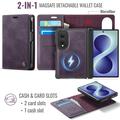 Samsung Galaxy Z Fold8 Caseme C49 2-i-1 avtakbar lommebokveske - MagSafe-kompatibel, RFID - Lilla