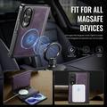 Samsung Galaxy Z Fold8 Caseme C49 2-i-1 avtakbar lommebokveske - MagSafe-kompatibel, RFID - Lilla