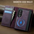 Samsung Galaxy Z Fold8 Caseme C49 2-i-1 avtakbar lommebokveske - MagSafe-kompatibel, RFID - Lilla