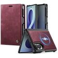 Samsung Galaxy Z Fold8 Caseme C49 2-i-1 avtakbar lommebokveske - MagSafe-kompatibel, RFID - rød