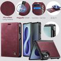 Samsung Galaxy Z Fold8 Caseme C49 2-i-1 avtakbar lommebokveske - MagSafe-kompatibel, RFID - rød