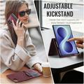 Samsung Galaxy Z Fold8 Caseme C49 2-i-1 avtakbar lommebokveske - MagSafe-kompatibel, RFID - rød