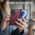 Samsung Galaxy Z Fold8 Caseme C49 2-i-1 avtakbar lommebokveske - MagSafe-kompatibel, RFID - rød