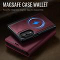 Samsung Galaxy Z Fold8 Caseme C49 2-i-1 avtakbar lommebokveske - MagSafe-kompatibel, RFID - rød