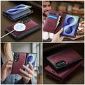Samsung Galaxy Z Fold8 Caseme C49 2-i-1 avtakbar lommebokveske - MagSafe-kompatibel, RFID - rød
