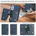 Samsung Galaxy Z Fold8 magnetisk etui med kortlomme - blå
