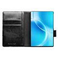 Samsung Galaxy Z Fold8 Qialino Classic Lommebok-deksel I Lær - Svart