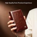 Samsung Galaxy Z Fold8 Qialino Classic Lommebok-deksel I Lær - Mørkebrun