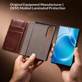 Samsung Galaxy Z Fold8 Qialino Classic Lommebok-deksel I Lær - Mørkebrun