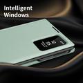 Samsung Galaxy Z Fold8 Smart Clear View Flip-etui med kortspor - lysegrønn