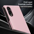 Samsung Galaxy Z Fold8 Smart Clear View Flip-etui med kortspor - Rosa