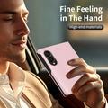 Samsung Galaxy Z Fold8 Smart Clear View Flip-etui med kortspor - Rosa