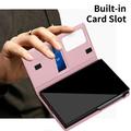 Samsung Galaxy Z Fold8 Smart Clear View Flip-etui med kortspor - Rosa