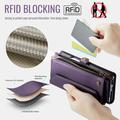 Samsung Galaxy Z Fold8 Ultra CaseMe C36 RFID-blokkerende lommeboketui - Lilla