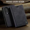 Samsung Galaxy Z Fold8 Ultra Caseme 033 Lommebok-etui med kalvestruktur og RFID-blokkering - Svart
