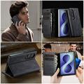 Samsung Galaxy Z Fold8 Ultra Caseme 033 Lommebok-etui med kalvestruktur og RFID-blokkering - Svart