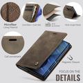 Samsung Galaxy Z Fold8 Ultra Caseme 033 Lommebok-etui med kalvestruktur og RFID-blokkering - Kaffe
